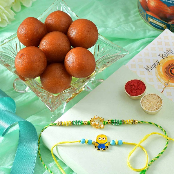 Gulabi Rakhi Combo