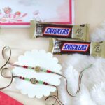 Set of 2 Fascinating Rakhi With Snickers