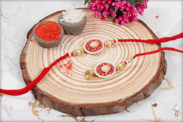 Exclusive Bhaiya-Bhabhi Rakhi with Handcrafted Thread