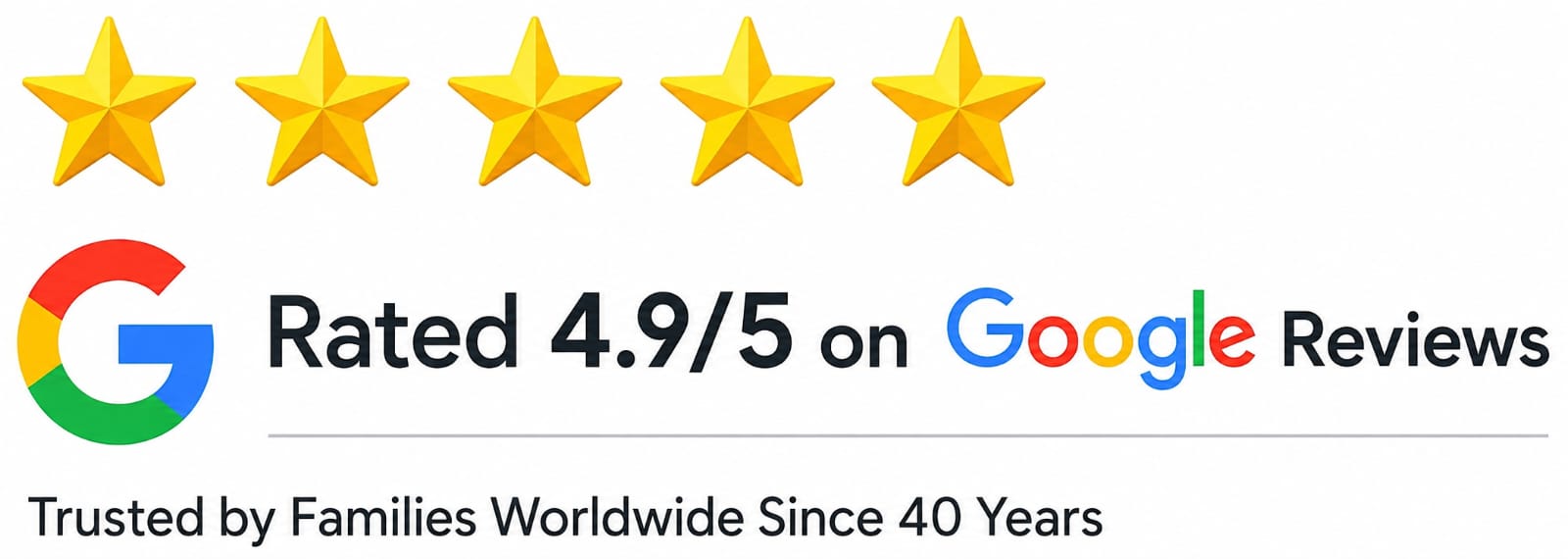 Rated 4.9/5 on Google Reviews