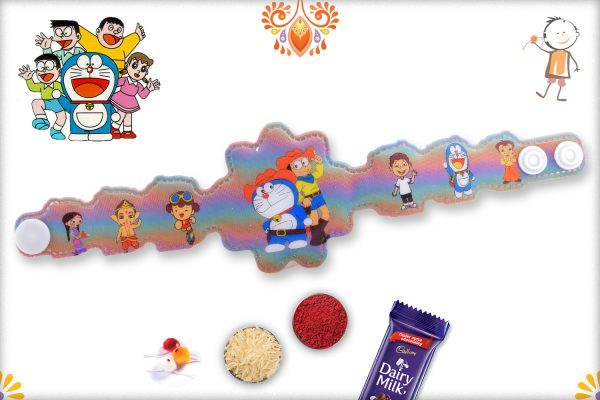 3D Doramon Duo Rakhi