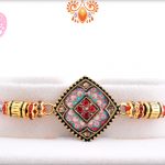 Aishwarya Gold And Multi-Color Rakhi