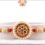 Royal Pearls and Diamond Rakhi | Send Rakhi Gifts Online 5