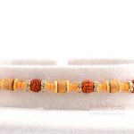 Fine Finishing Wooden Beads Rakhi