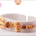 Prosperous Combination of Trishul, Damru and Rudraksha Rakhi