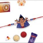 Chhota Bheem Triangle Kids Rakhi - Babla Rakhi