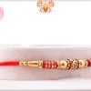 Simple Yet Elegant Combination Of Red And Golden Rakhi 6