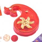 Handcrafted Red Designer Roli-Chawal Set 3