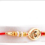 Exclusive Oval OM Rakhi with Beads 5