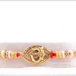 Exclusive Oval OM Rakhi with Beads 4