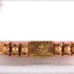 Exclusive Ganpati Rakhi with Golden Beads 4