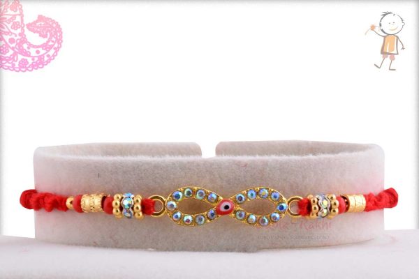 Exclusive Infinity Eye Rakhi with Diamonds