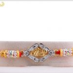 Exclusive Veera Golden Rakhi with Diamonds 3