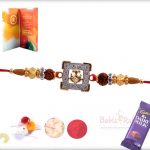 Exclusive Ganeshji Rakhi with Rudraksha