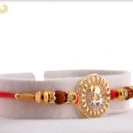 Exclusive Golden Ring with Ganpati Rakhi 6