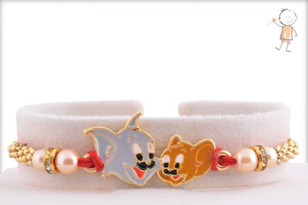 Exclusive Tom Jerry Kids Rakhi with Pearl