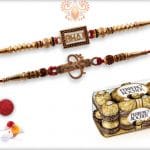 Two Set Rakhi with Ferrero Rocher (16) - Babla Rakhi