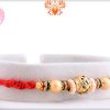 Golden Tripal Pearl Beads Rakhi 6