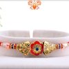 Classic Combination Of Gold And Red Rakhi 5