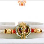 Unique Ganesh Mukharvind With Diamond Rakhi 5