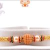 Unique Wooden Center with Pearl Beads Rakhi 4