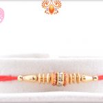 Simple Yet Beautiful Golden Rakhi
