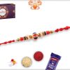 Simple Yet Beautiful Colorful Beads Rakhi With Designer Thread 5