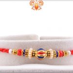 Simple Yet Beautiful Colorful Beads Rakhi With Designer Thread 4