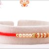 Evergree and Designer Pearl Beads Rakhi 6