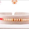 Evergree and Designer Pearl Beads Rakhi 5