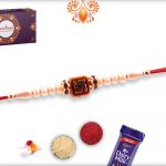 Evergreen Swastika Perl Rakhi