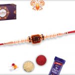 Evergreen Swastika Perl Rakhi 7