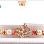 Delicate Diamond Om Rakhi