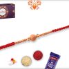 Exclusive Golden and Wooden Beads Rakhi 7