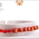 Uniquely Knotted 7 Sandalwood Beads Rakhi - Babla Rakhi