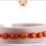 Uniquely Knotted 9 Sandalwood Beads Rakhi - Babla Rakhi
