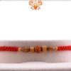 Uniquely Knotted Thread Rakhi with Sandalwood Beads and Rudraksh - Babla Rakhi