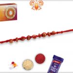Uniquely Crafted Sandalwood Beads Rakhi - Babla Rakhi