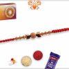 Elegantly Handcrafted Sandalwood with Arrow Beads Rakhi - Babla Rakhi