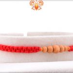 Simple Wooden Beads With Designer Thread Rakhi 6