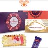Unique Wooden Center With Gold Touch Rakhi 4