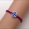 Miraas Round Multiwear Sterling Silver Rakhi - Blue and Lilac