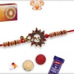 Exclusive Veera Rakhi with Sandalwood Beads | Send Rakhi Gifts Online 4