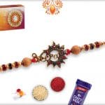Stunning Veera Rakhi with Diamonds | Send Rakhi Gifts Online 6