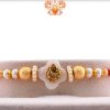 Golden Ganpati Rakhi with Beautiful Pearl and Golden Beads | Send Rakhi Gifts Online 3