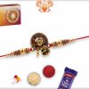 Divine Bal Krishna Rakhi with Golden Beads | Send Rakhi Gifts Online 6