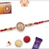 Beautiful Lord Krishna Diamond Rakhi Pearls | Send Rakhi Gifts Online 6
