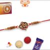 Meenakari Ganpati Diamond Rakhi | Send Rakhi Gifts Online 4