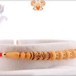 Classic Red Diamond Ring with Beads Rakhi | Send Rakhi Gifts Online 5