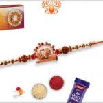 Beautiful Shivling Rakhi with Rudraksh | Send Rakhi Gifts Online 6
